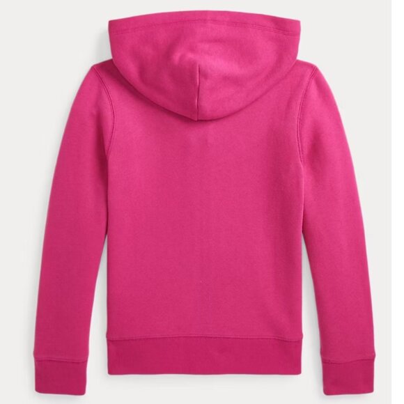 Polo Ralph Lauren Big Girls Terry Full-Zip Hoodie - Belmont Pink LARGE - Picture 2 of 4